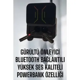 Powerbankli Bluetooth Kulaklık Yüksek Ses Kaliteli Kablosuz