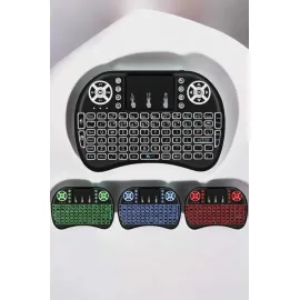 USB Bağlantılı Mini Q Klavye Işıklı Tüm Cihazlara Uyumlu