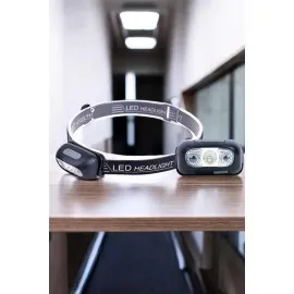 Kafa Lambası Kamp Lambası Led Işık Şarjlı Ayarlanabilir