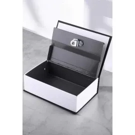 Büyük Boy Anahtarlı Kitap Görünümlü Gizli Kasa Çelik Kasa Altın Kasası