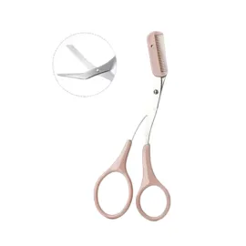 2'li Kaş Bakım Seti Taraklı Kaş Makası Ve Kaş Usturası Kaş Şekillendirici