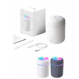 Humidifier Led Işıklı Mini Ortam Oda Kokusu Aromaterapi Buhardanlık