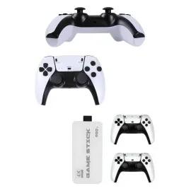 Çift Oyun Kollu 4K HD Ekran Nostaljik 20.000 Oyunlu Beyaz Game Stick