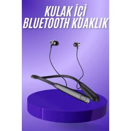 Bluetooth Kulaklık Şarj Göstergeli 100 Saat Şarj Kapasiteli Sporcu Kulaklık