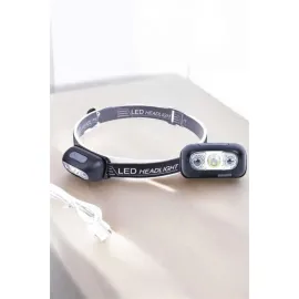 Kafa Lambası Kamp Lambası Sensörlü Şarjlı Ayarlanabilir