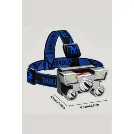 El Feneri Süper Kafa Lambası 4 Modlu 5 Led Kafa Feneri