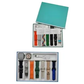 7 Kordonlu Unisex Akıllı Saat Çoklu Kordon Seçeneği Amoled Ekran