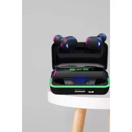 İkili Bluetooth Kulaklık Dijital Göstergeli Uzun Pil Ömrü Yüksek Ses Kaliteli