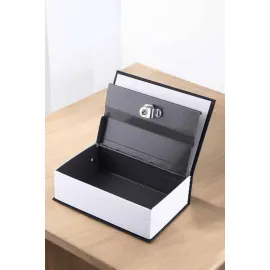 Büyük Boy Anahtarlı Kitap Görünümlü Gizli Kasa Çelik Kasa Altın Kasası