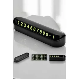 Araba Park Numaratörü Araç İçi Numaralık Değiştirilebilir Çevirmeli Mini