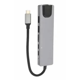 8 Port Çoklayıcı Macbook Ile Uyumlu Çoğaltıcı Type-C Dönüştürücü Tf Sd Kart