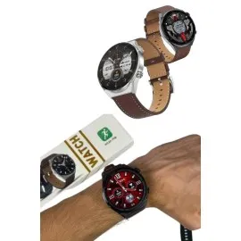 Akıllı Saat Çelik Kordon Çağrı Cevaplama Amoled Ekran Titreşimli Uyku Ve Sağlık Takibi