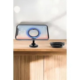 Telefon Tutucu Tüm Arabalara Uyumlu Araç İçi Katlanabilir Manyetik Tasarım