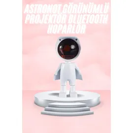 Gün Batımı Lambası Işık Arka Plan Projektör Sevimli Astronot Enerji Tasarruflu