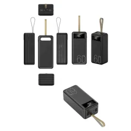 Powerbank Yüksek Kapasiteli 60.000 Mah Hızlı Şarj Şarj Özellikli Batarya