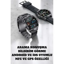 Akıllı Saat Arama Cevaplayan Titreşim Özelliğiyle Bildirim Görebilen