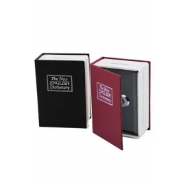 Kitap Görünümlü Gizli Kasa Büyük Boy Anahtarlı Kilitli Para Kasası
