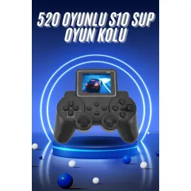 2.4 İnç Ekran 520 Oyunlu Retro Temalı Kablosuz Oyun Kolu El Atarisi