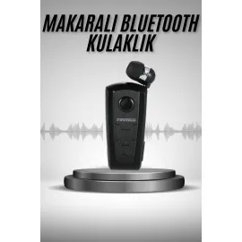 Makaralı Bluetooth Kulakiçi Yaka Kulaklığı Kablosuz Kulaklık