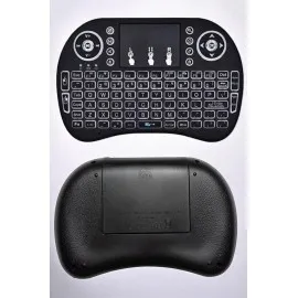 Işıklı Kablosuz Mini Q Klavye Tüm Cihazlara Uyumlu