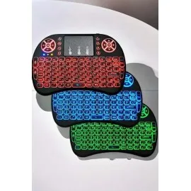 Işıklı Kablosuz Mini Q Klavye Tüm Cihazlara Uyumlu