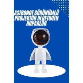 Astronot Işık Projektörü Gökkuşağı Projeksiyon Gece Lambası Hediyelik