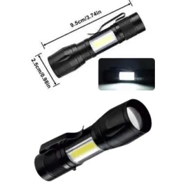 Uzun Menzilli Şarjlı El Feneri Uzun Ömürlü Led Işık Lamba