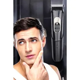Saç Sakal Vücut Şarjlı Kablosuz Tıraş Makinesi Profesyonel Paslanmaz Çelik