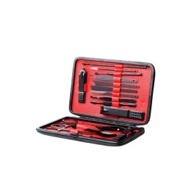 17 Parça Manikür Seti Taşınabilir Özel Çantalı El Ve Ayak Bakımı Tırnak Batığı Temizleme