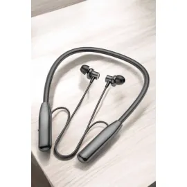 Boyun Askılı Bluetooth Kulaklık Uzun Şarj Süreli Dijital Göstergeli Kablolu