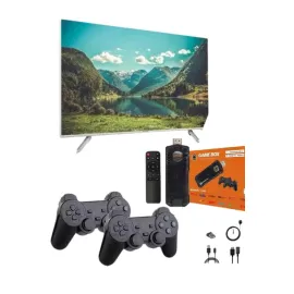 Game Stick Çift Oyun Konsolu Smart TV Game Box 8k Ultra HD 64 Gb