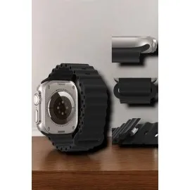 Suya Ve Toza Dayanıklı 45 Mm Akıllı Saat Bildirim Ve Cevapsız Çağrı Görüntüleme