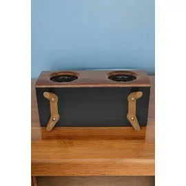 Bluetooth Hoparlör Ahşap Klasik Retro Gramofon Bluetooth Müzik Kutusu