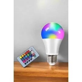 Led Ampul Enerji Dostu Rgb Işıklı 100W Led Işık