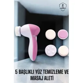 Taşınabilir Yüz Temizleme Cihazı Masaj, Peeling, Temizlik 5 Başlıklı