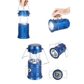 Kamp Feneri Şarj Edilebilir Güneş Enerjili Işıldak USB Şarjlı