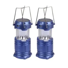 Kamp Lambası Solar Şarjlı Kızaklı Kamp Feneri Led Lamba Işıldak