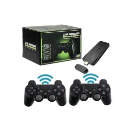 2 Kollu Kablosuz 2.4G Retro Oyunlar 4k Game Stick 3500 Oyun Atari