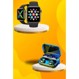 Kaliteli Akıllı Saat Ve Kaliteli Bluetooth Kulaklık Anc Özelliği Uzun Pil Ömrü