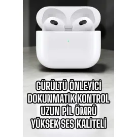 Bluetooth Kulaklık 3.Nesil Kablosuz Uzun Pil Ömrü Dokunmatik Kontrol