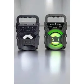 Taşınabilir Bluetooth Hoparlör Led Işıklı Uzun Pil Ömrü