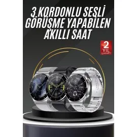 Akıllı Saat Adımsayar Nabız Ölçer Titreşim Özellikli Çağrı Cevaplama Sosyal Medya