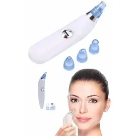 Yeni Nesil Vakumlu Pilli Siyah Nokta Ve Yüz Temizleme Cihazı 4 Başlıklı
