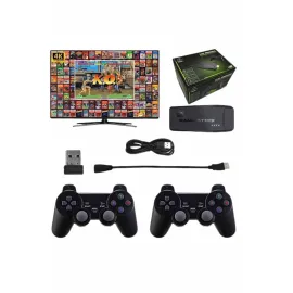 Çift Kollu 2.4g kablosuz Retro 4k Game stick 3500 oyun atari HD Görüntü Kalitesi