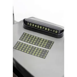 Araba Park Numaratörü Araç İçi Numaralık Değiştirilebilir Çevirmeli Mini