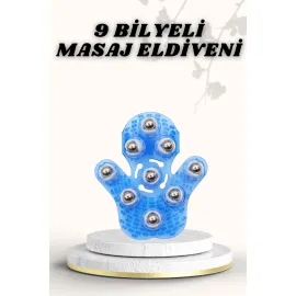 9 Bilyeli Masaj Eldiveni Giyilebilir Plastik Vücut Sıkılaştırıcı