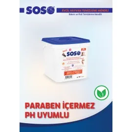 3 Adet X 250 Yaprak - Soso Kova Evcil Hayvan Kedi Köpek Pati Ve Vücut Temizleme Mendili