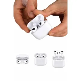 3.nesil İos Android Uyumlu Bluetooth 5.0 Beyaz Çağrı Cevaplama