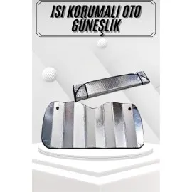 Güneşlik Koruyucu Perde Metalize Oto Araç Araba Güneşliği Ön Cam Güneşliği
