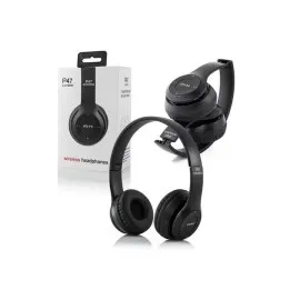 Bluetooth Kablosuz Kulaklık Siyah Wireless 5.0 Kulak Üstü Uzun Pil Ömrü